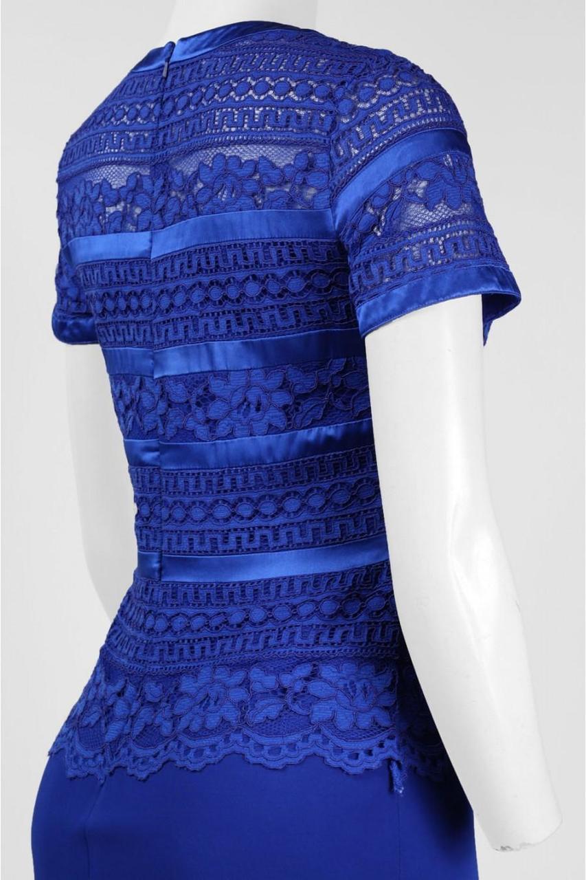 Aidan Mattox - Lace Long Dress 54471000 in Blue