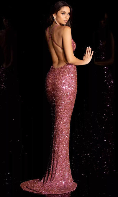 Aleta Couture 275 - Sleeveless V-Neck Evening Dress Evening Dresses