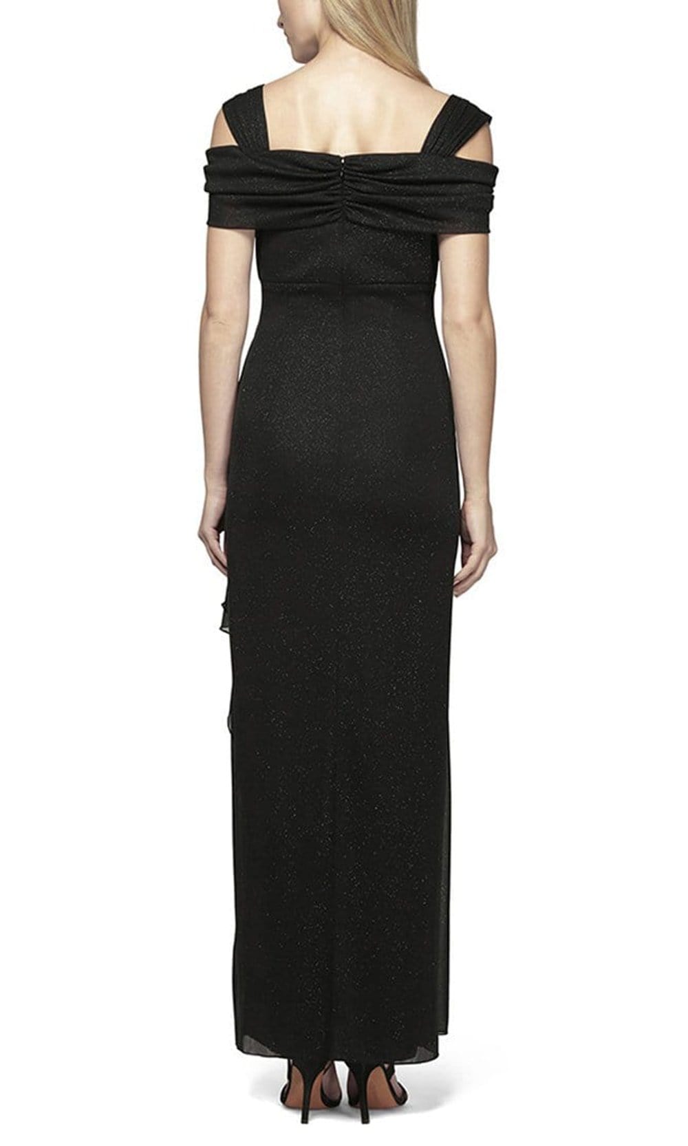 Alex Evenings - 133026 Cold Shoulder Empire Waist Glitter Mesh Dress Mother of the Bride Dresses