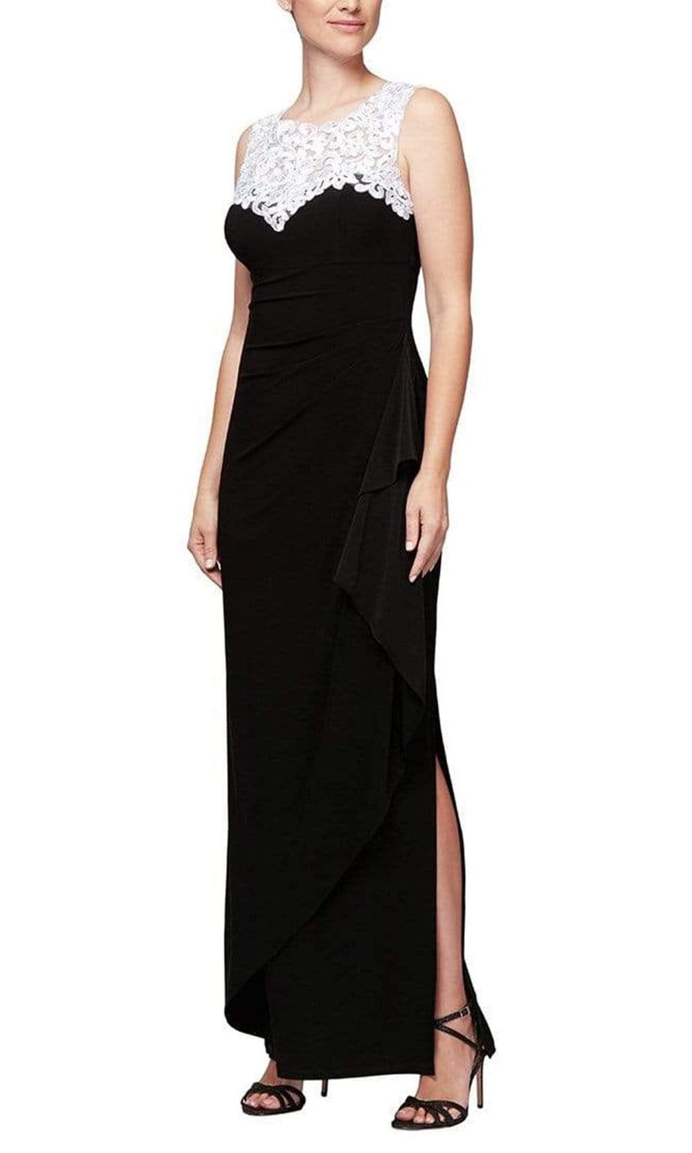 Alex Evenings - 1351423 Sleeveless Jewel Neck Long Dress Alex Evenings - 1351423 Sleeveless Jewel Neck Long Dress