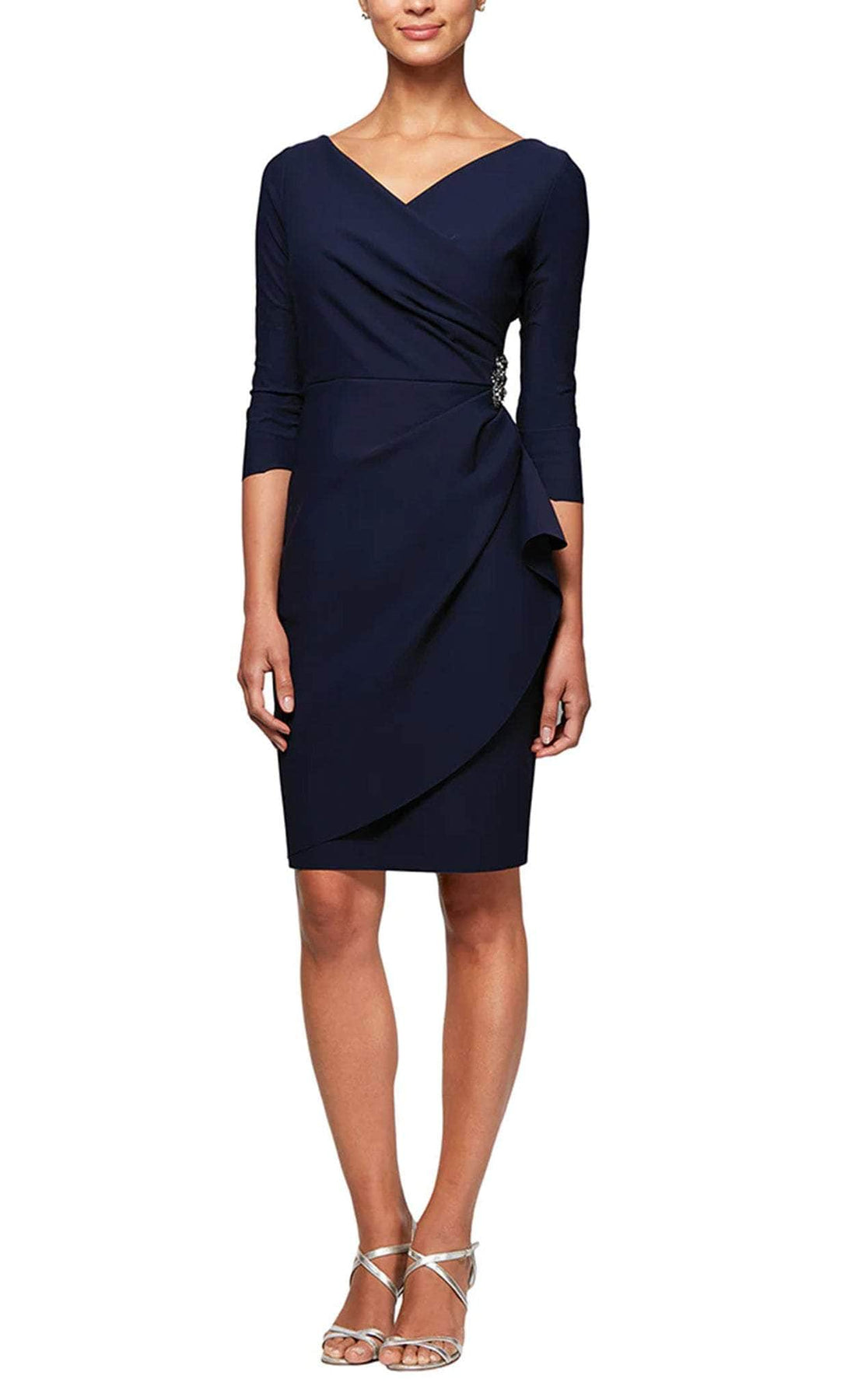Alex Evenings 234134 - Wrap Style Formal Dress Cocktail Dresses