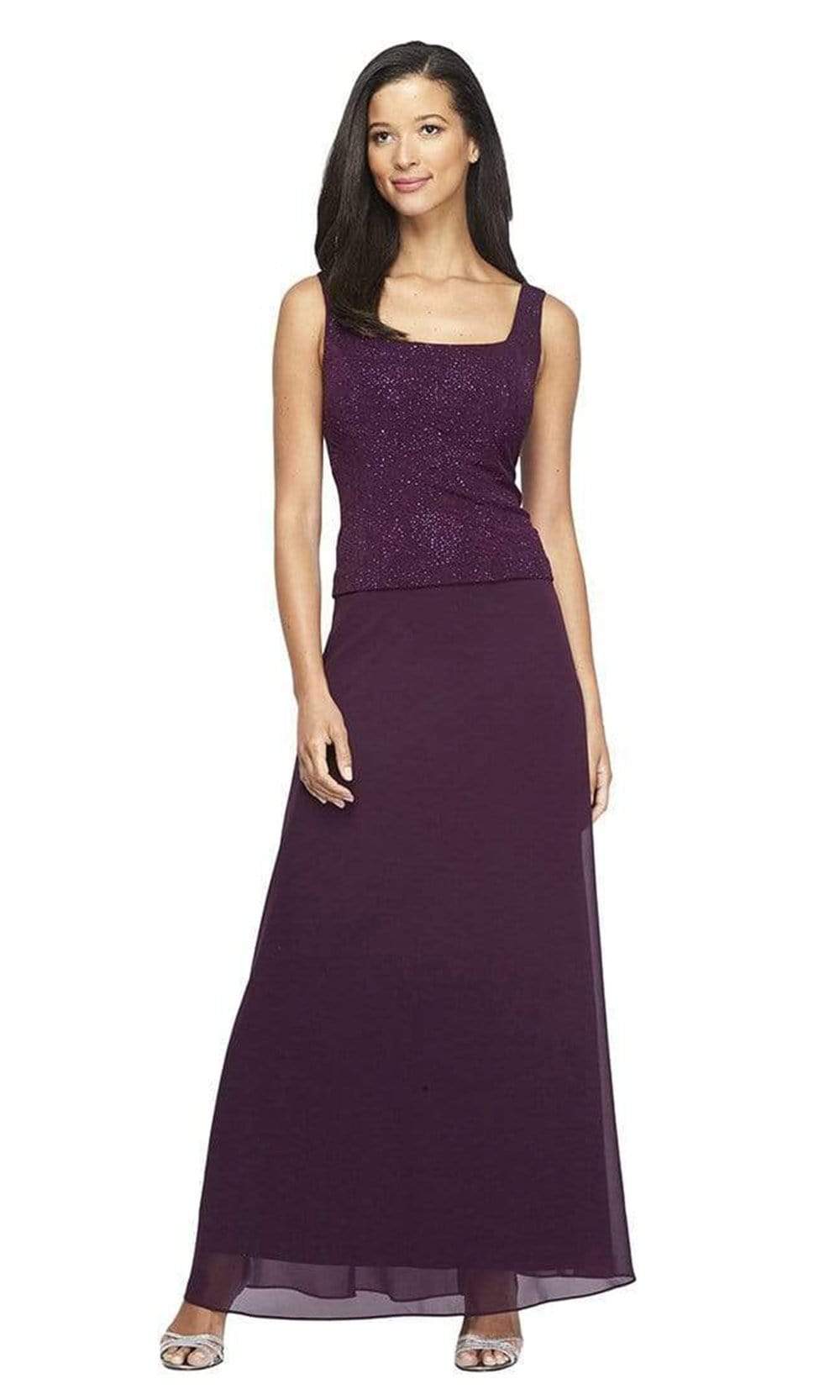 Alex Evenings - 425053 Jacquard Knit Sheath Dress With Jacket Mother of the Bride Dresses