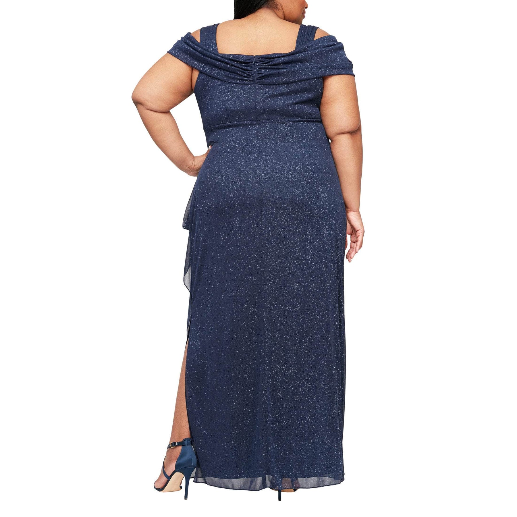 Alex Evenings - 433026 Glitter Mesh Sheath Dress Mother of the Bride Dresses