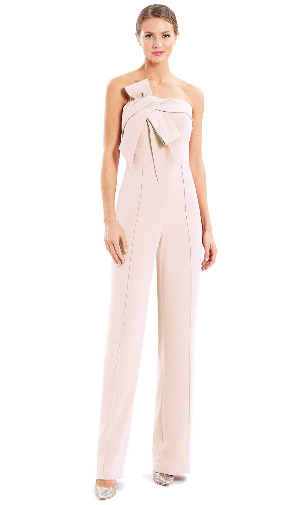 Alexander By Daymor 1678F22 - Strapless Bow Accent Formal Jumpsuit Special Occasion Dress