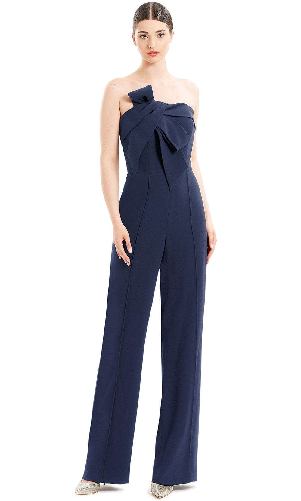 Alexander By Daymor 1678F22 - Strapless Bow Accent Formal Jumpsuit Special Occasion Dress