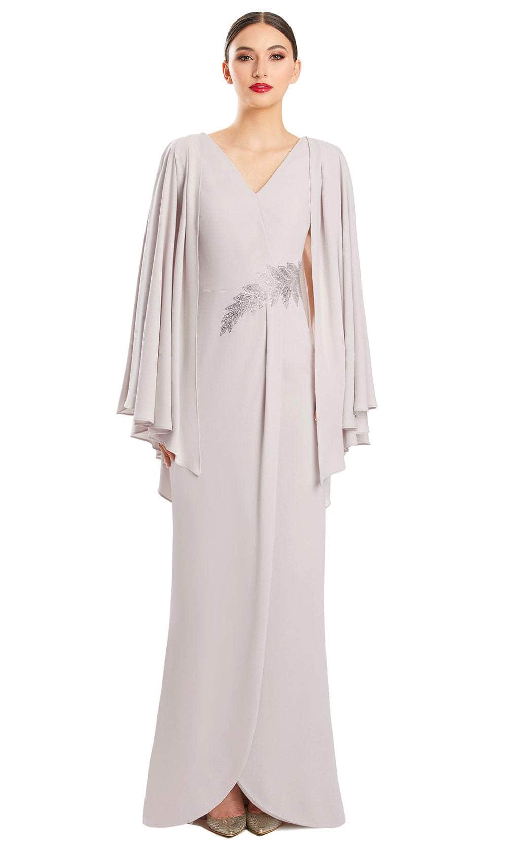 Alexander by Daymor 1854F23 - Cape Sleeve Column Long Dress