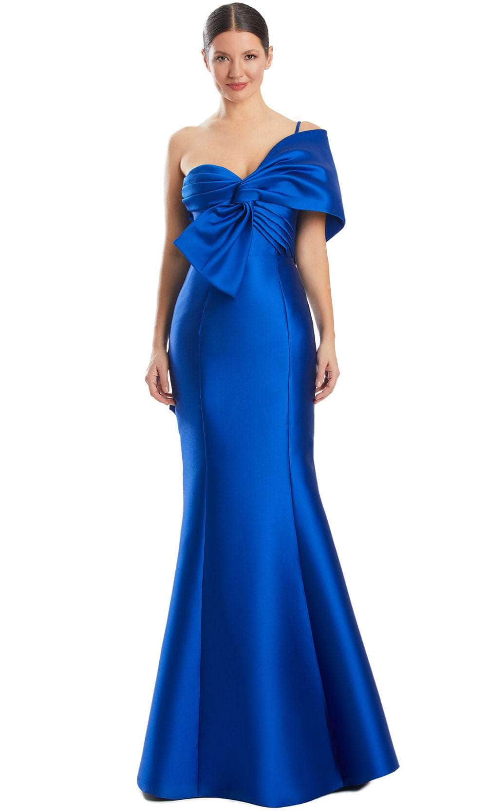 Alexander by Daymor 1977S24 - One Shoulder Bow Evening Dress Evening Dresses
