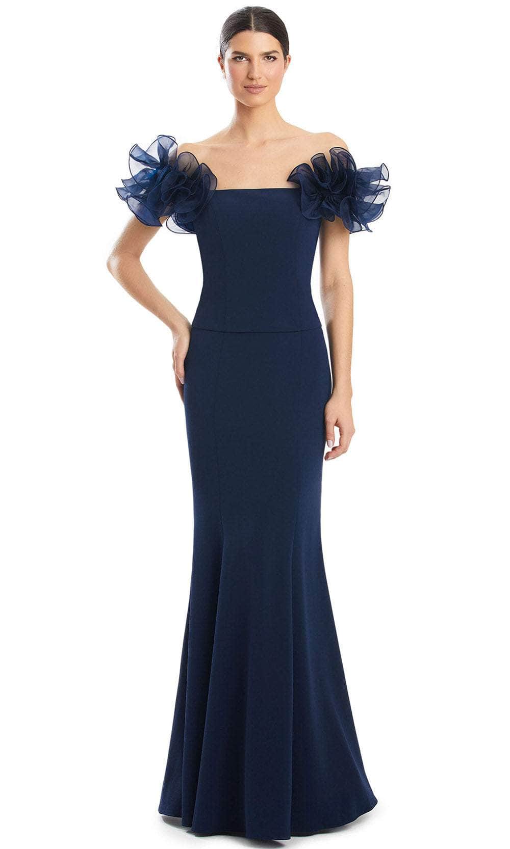 Alexander by Daymor 1983S24 - Straight-Across Neck Mermaid Gown Prom Dresses 4 /  Midnite