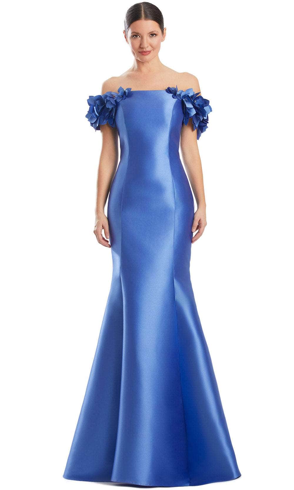 Alexander by Daymor 1991S24 - Off Shoulder Seamed Evening Dress Evening Dresses