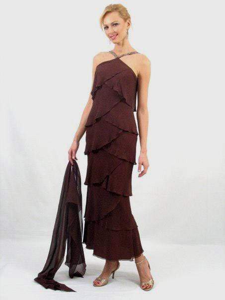 Alexander by Daymor - 34512 Beaded Neck Layered Dress Mother of the Bride Dresses