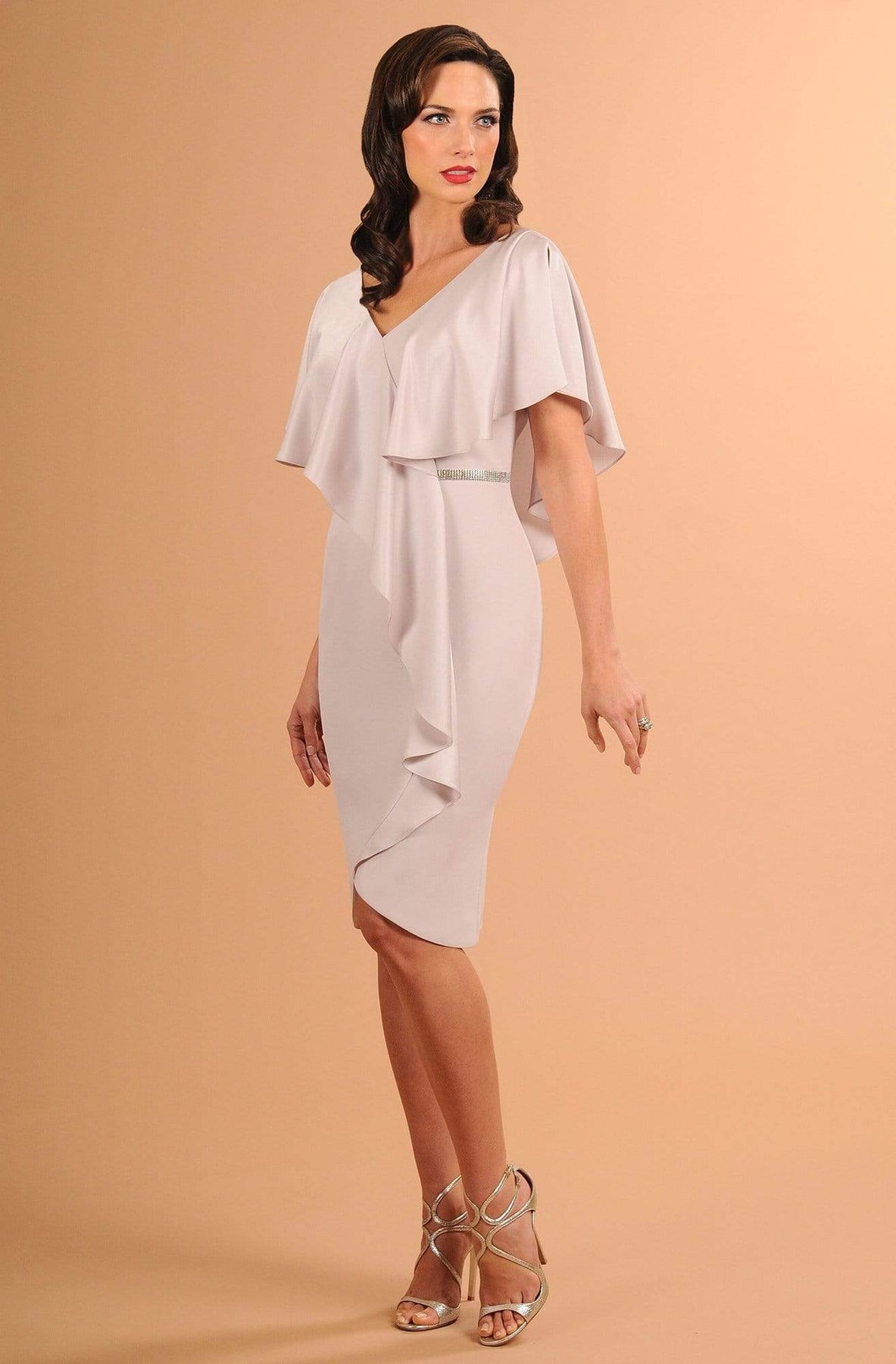 Alexander by Daymor - 609 Drape Short Sleeve Cocktail Dress Mother of the Bride Dresses
