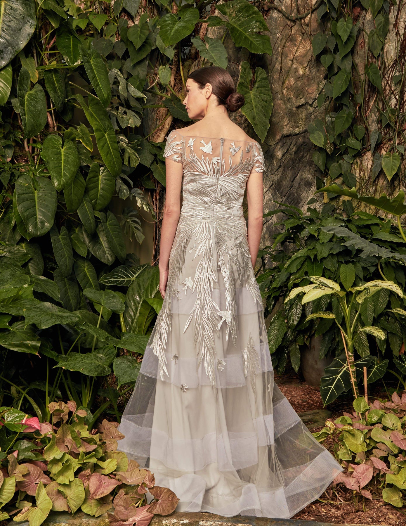 Alexander by Daymor - 961 Cap Sleeve Sequin-Ornate Embroidered Gown Mother of the Bride Dresses