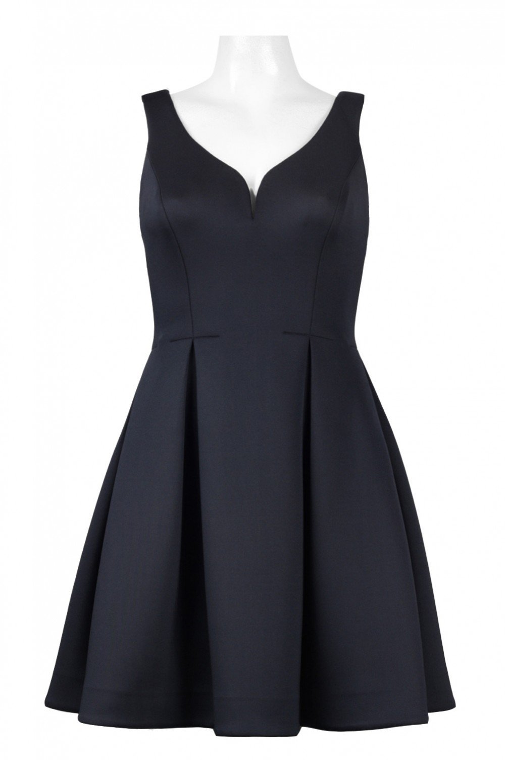 Ali Ro - A0801M Sweetheart Notched Bodice A-Line Dress In Blue