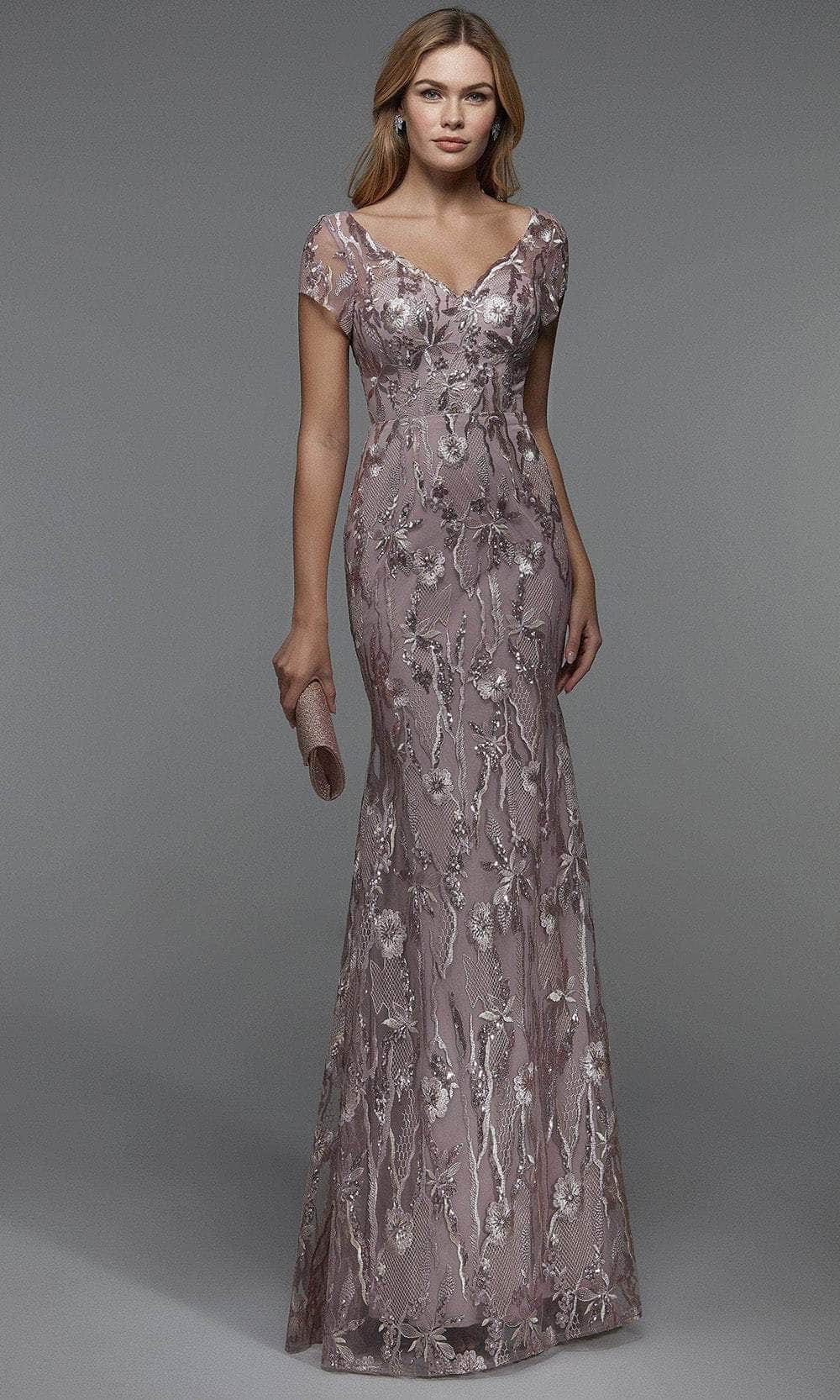 Alyce Paris - Embroidered Dress 27533 In Pink