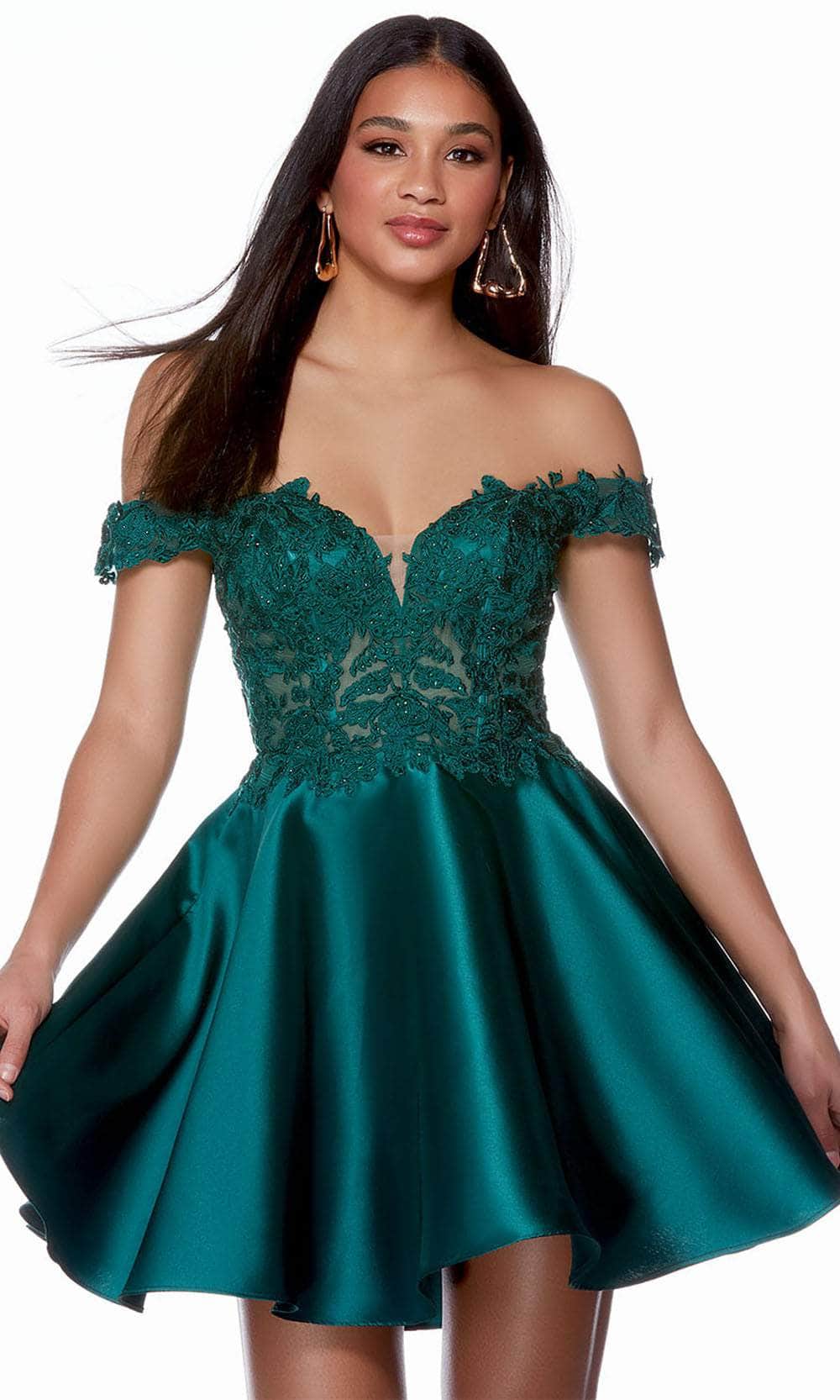 Alyce Paris 3141 - Off Shoulder Cocktail Dress Alyce Paris 3141 - Off Shoulder Cocktail Dress