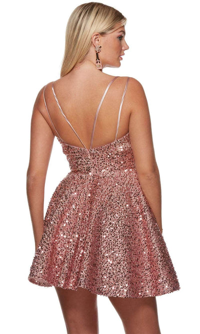 Alyce Paris 3176 - V-Neck Sparkling Cocktail Dress Prom Dresses