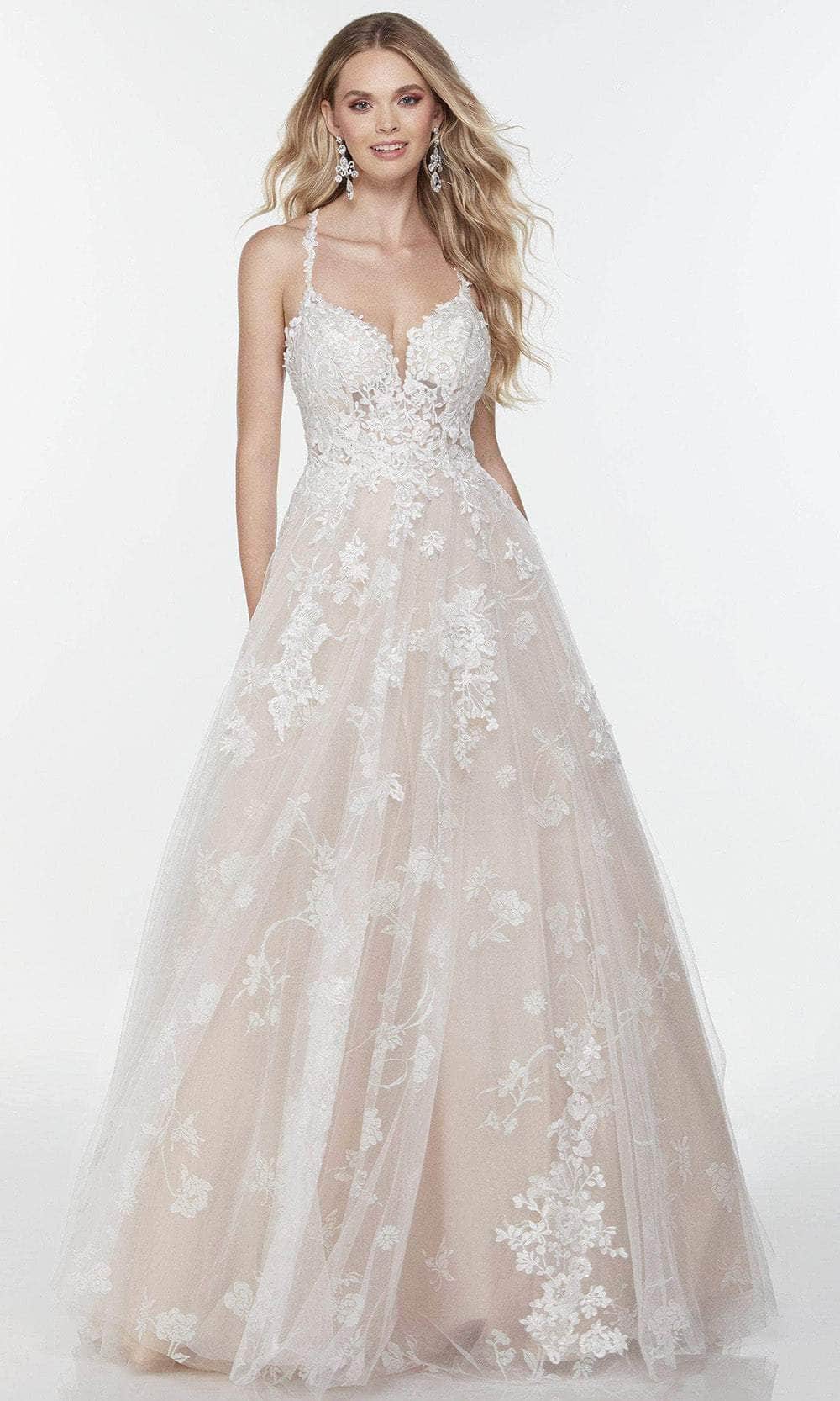 Alyce Paris 61108 - Embroidered Sheer Bodice Ballgown Special Occasion Dress