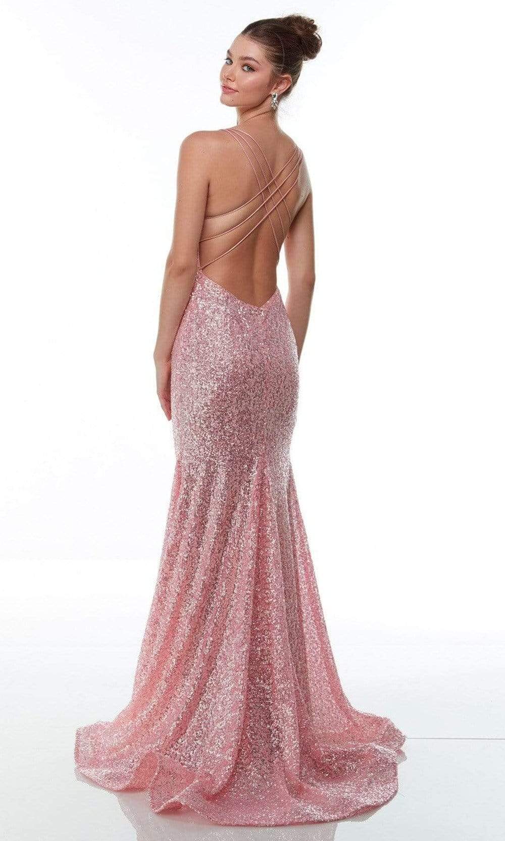 Alyce Paris - 61118 Straight-Across Sequin Gown Special Occasion Dress