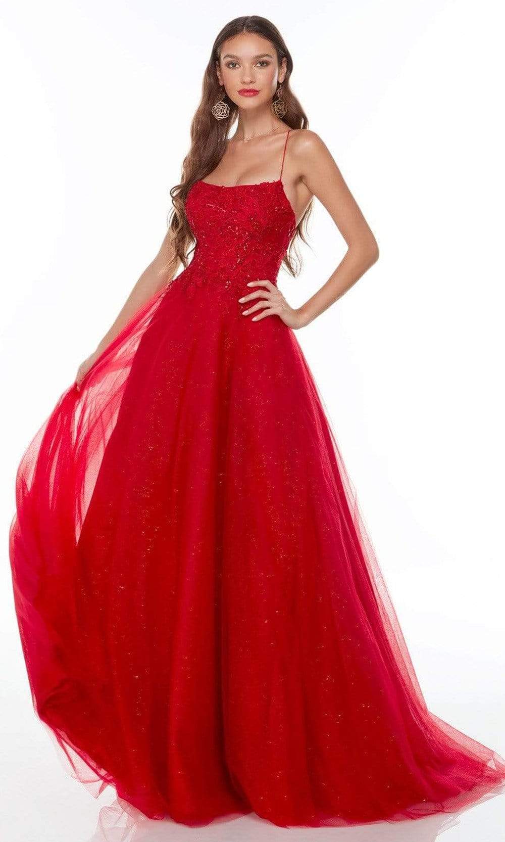 Alyce Paris - 61134 Spaghetti Straps Tulle Ballgown Formal Gowns