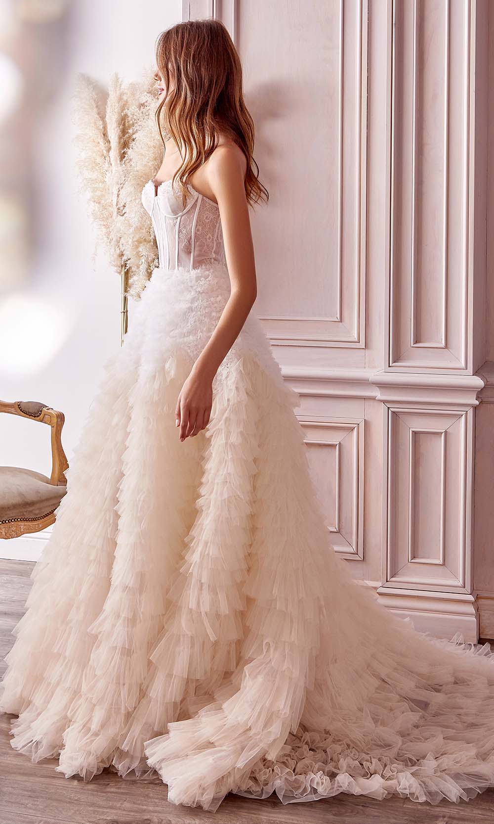 Andrea and Leo - A0767 Sweetheart Ruffled Ballgown Prom Dresses