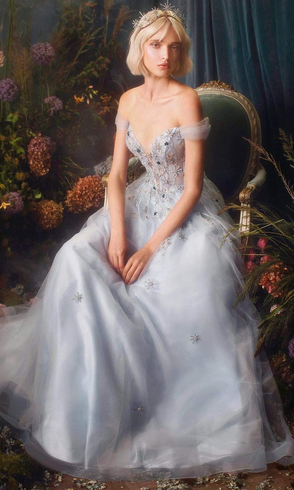 Andrea and Leo - A0826 Off Shoulder Corset A-Line Dress Evening Dresses