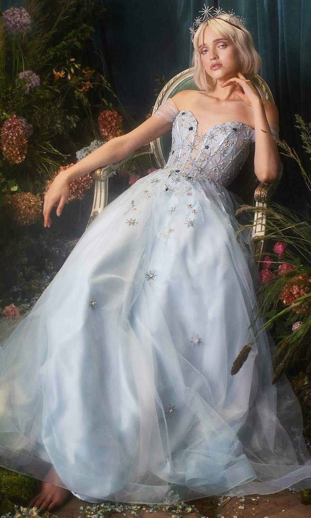 Andrea and Leo - A0826 Off Shoulder Corset A-Line Dress Evening Dresses