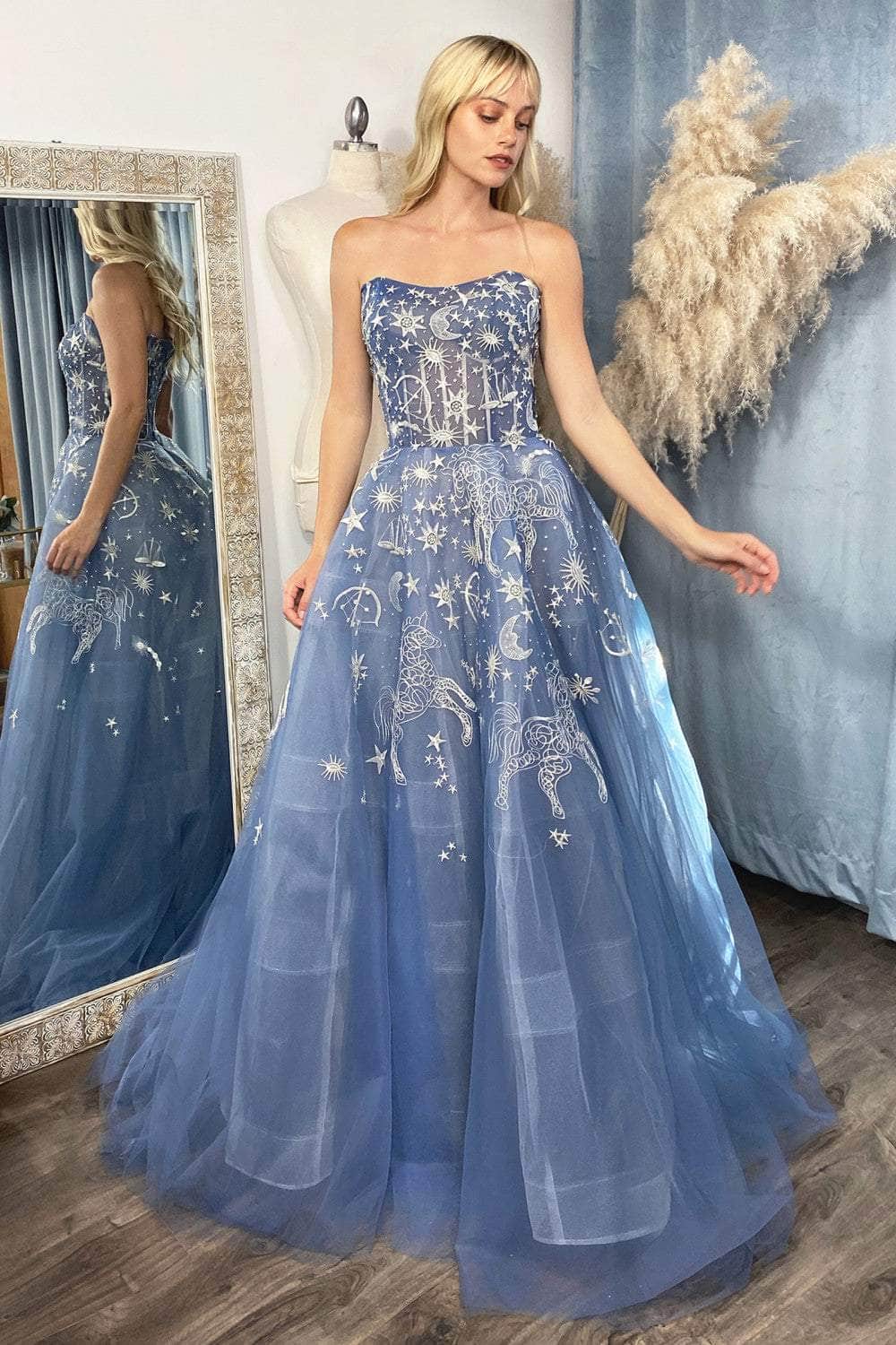 Andrea and Leo A0890 - Strapless Scoop Neck Evening Dress