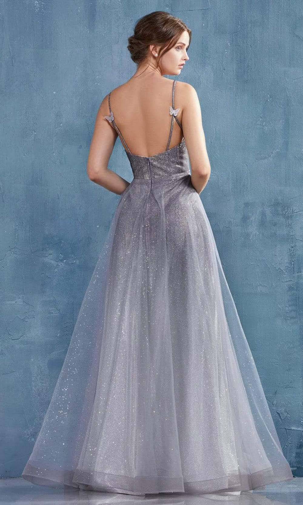 Andrea and Leo - A0936 Butterfly Glittered Ombre Gown Bridesmaid Dresses