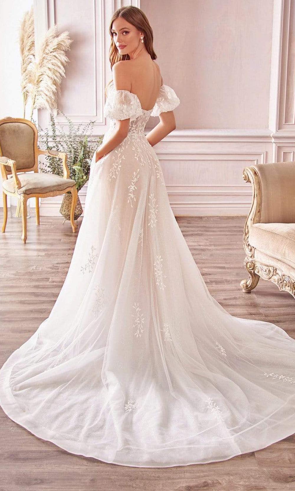 Andrea and Leo - A1014 Off Shoulder Puff Bridal Gown Bridal Dresses