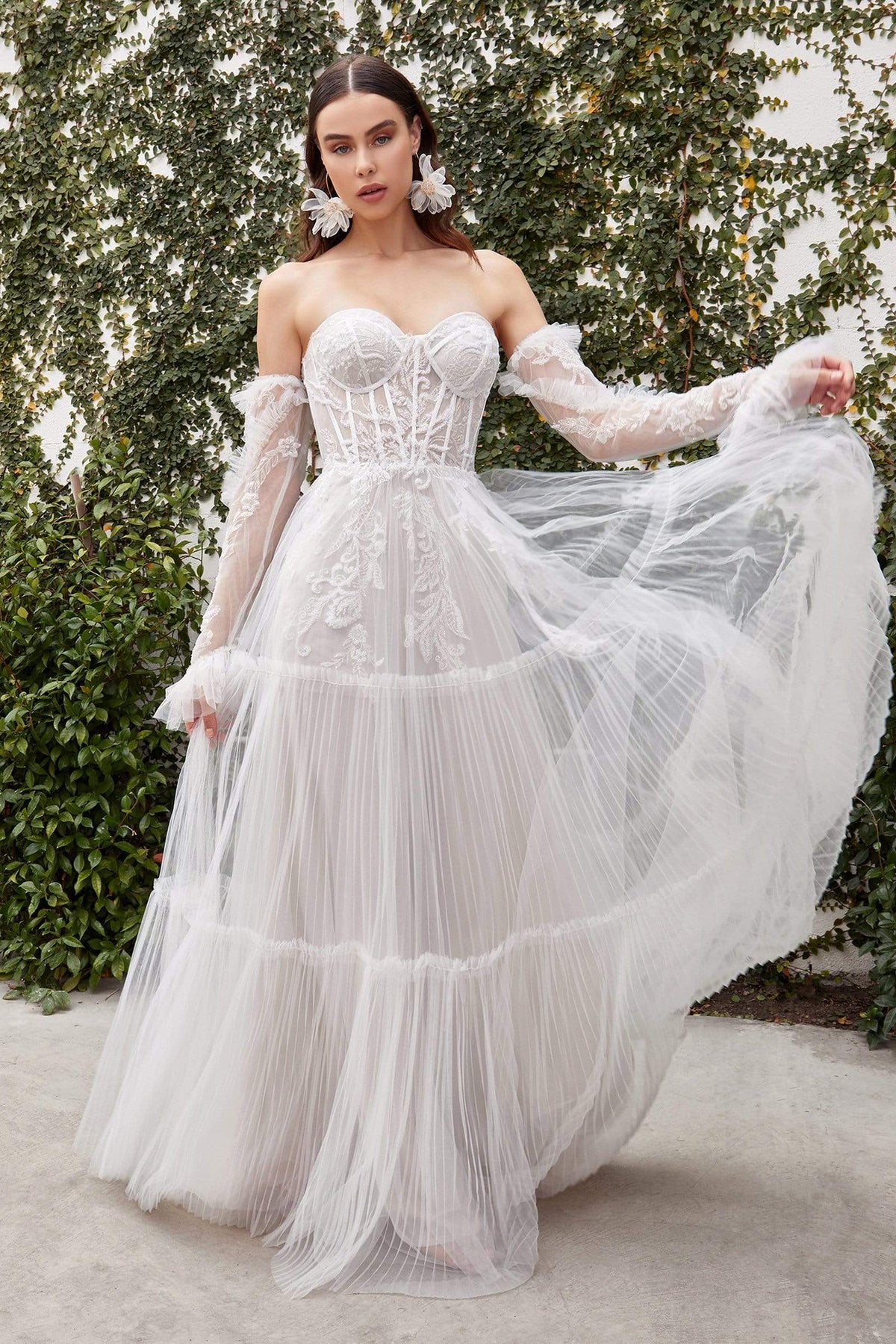 Andrea and Leo - A1037W Embroidered Sweetheart Bridal Gown Special Occasion Dress