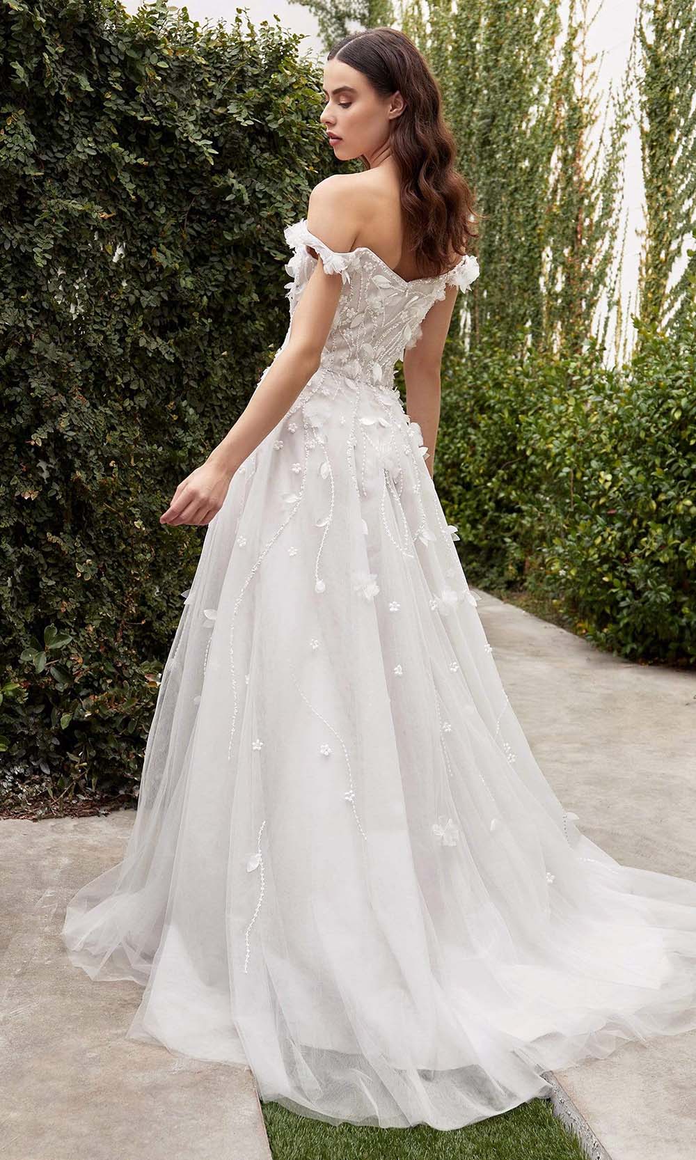 Andrea and Leo - A1038W Blossom Applique Bridal Gown Bridal Dresses