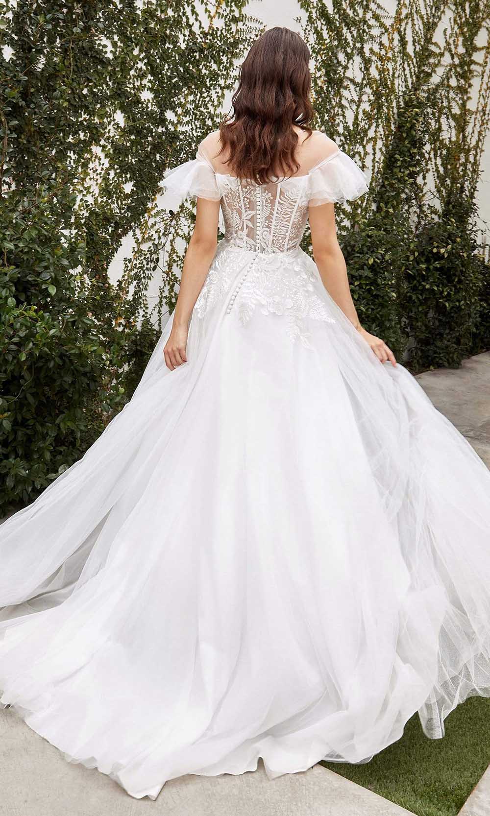 Andrea and Leo - A1070W Ruffle Ornate Corset Bridal Gown Bridal Dresses