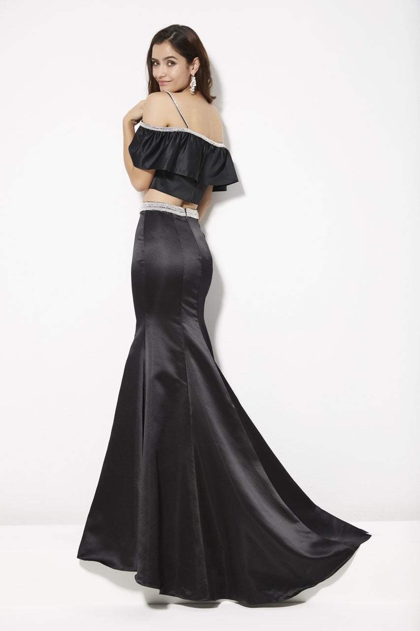 Angela & Alison - 81010 Two-Piece Ruffled Off-Shoulder Trumpet Gown Special Occasion Dress