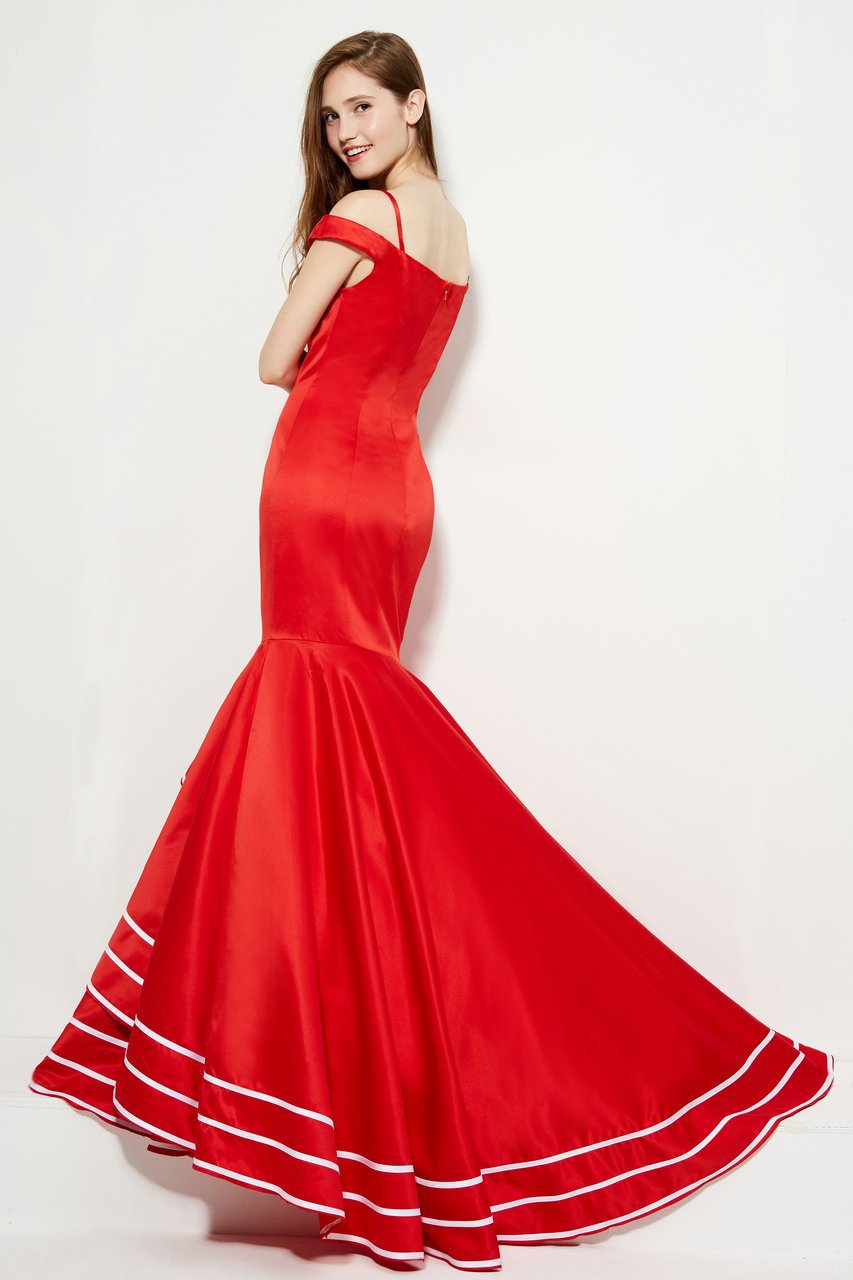 Angela & Alison - 81049 Sweetheart Cold Off-Shoulder Mermaid Dress Special Occasion Dress
