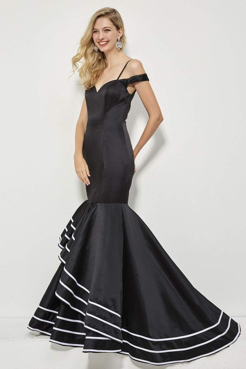 Angela & Alison - 81049 Sweetheart Cold Off-Shoulder Mermaid Dress Special Occasion Dress