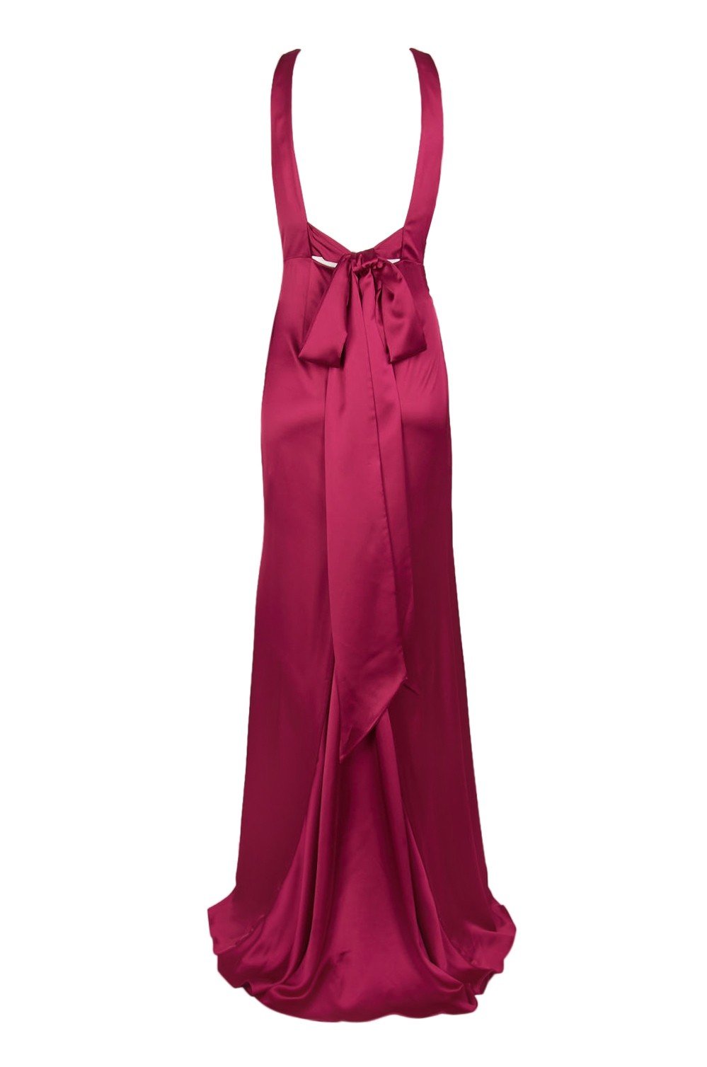 Adrianna Papell - AP1E203395 Sleek Plunging V-neck Trumpet Dress In Red