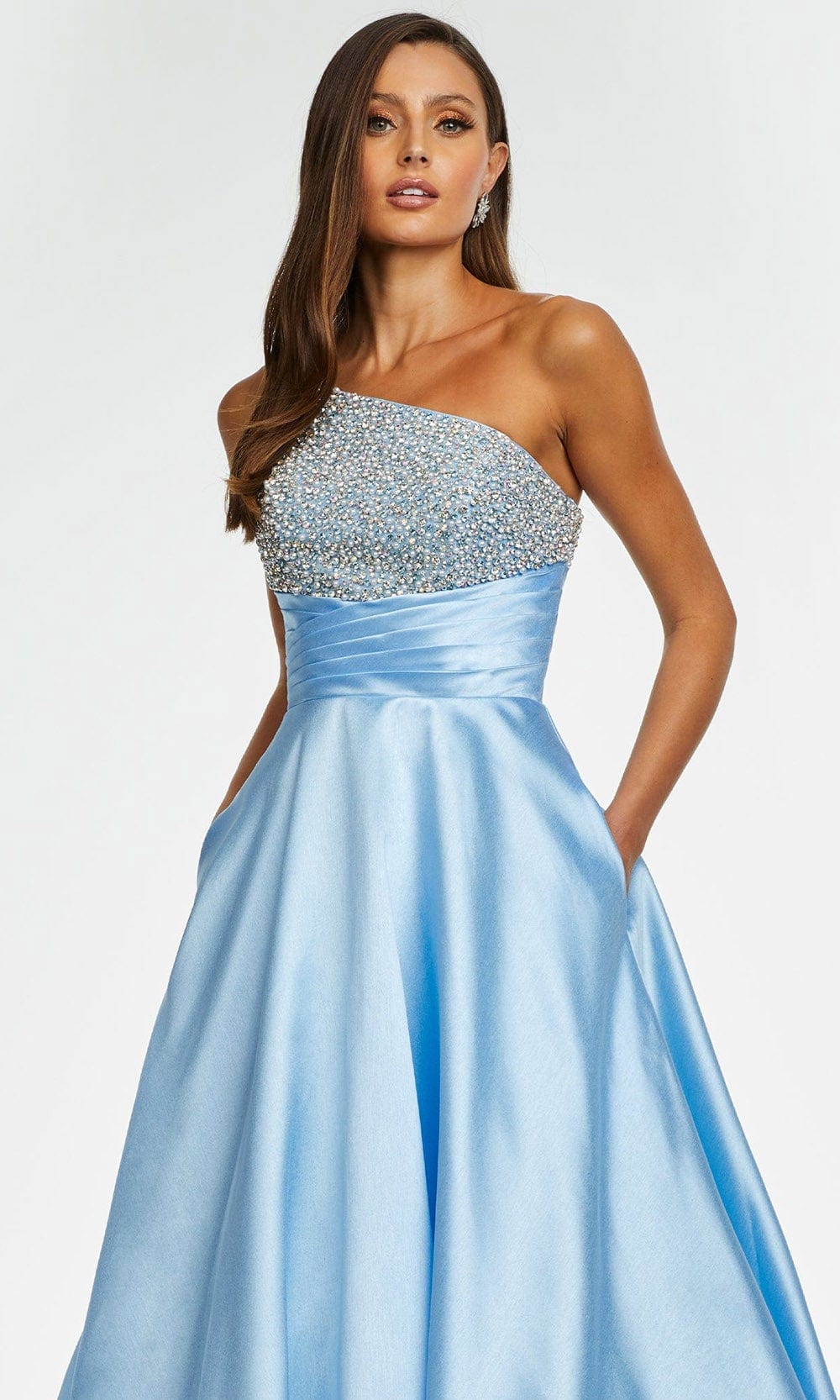 Ashley Lauren - 11149 Beaded Bustier Taffeta Gown Prom Dresses