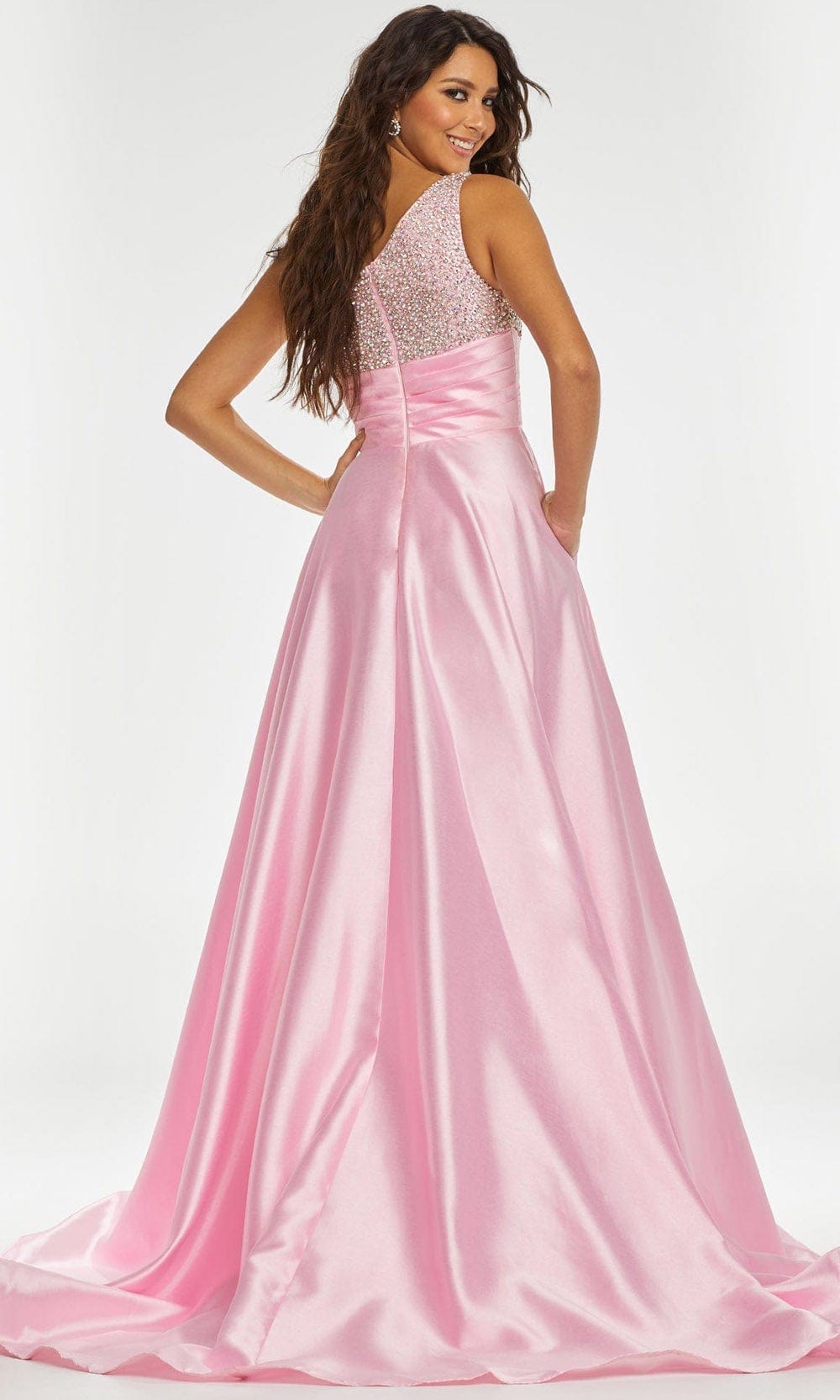 Ashley Lauren - 11149 Beaded Bustier Taffeta Gown Prom Dresses