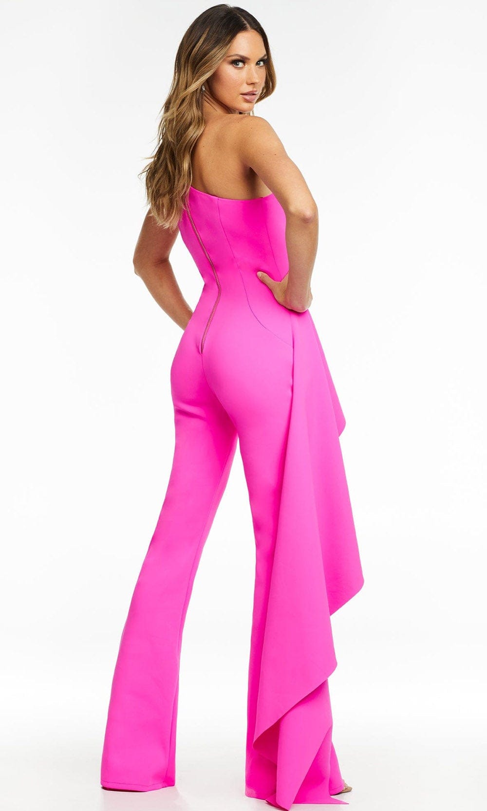 Ashley Lauren - 11152 Drape Cascade Jumpsuit Evening Dresses