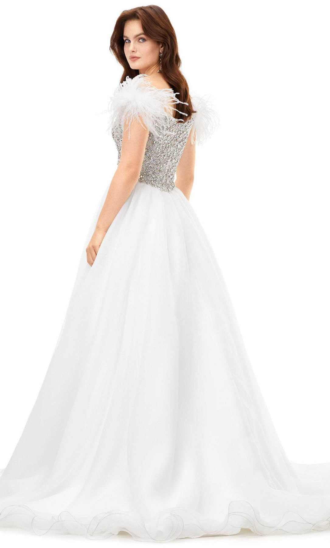 Ashley Lauren 11314 - Tulle Skirt Semi-Ballgown Special Occasion Dress