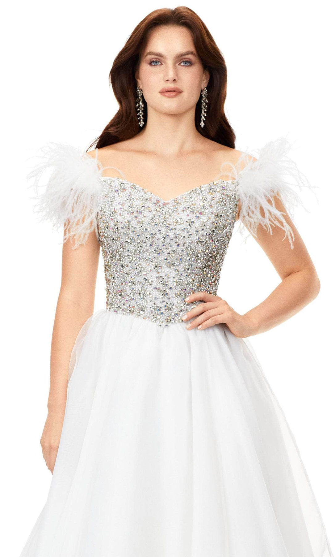 Ashley Lauren 11314 - Tulle Skirt Semi-Ballgown Special Occasion Dress