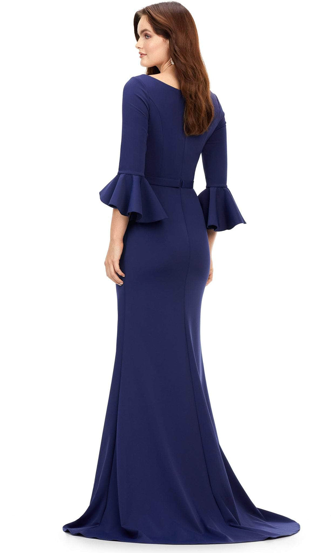 Ashley Lauren 11325 - Flutter Sleeves Bateau Neck Evening Dress Special Occasion Dress