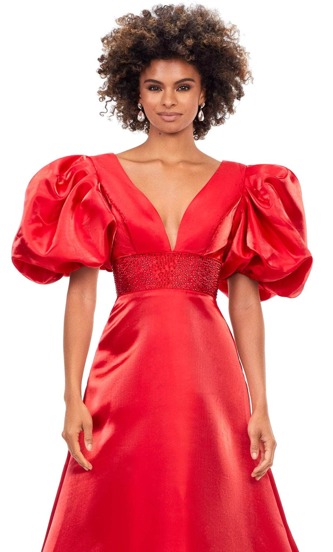 Ashley Lauren 11378 - Puffed Sleeves Prom Gown Special Occasion Dress