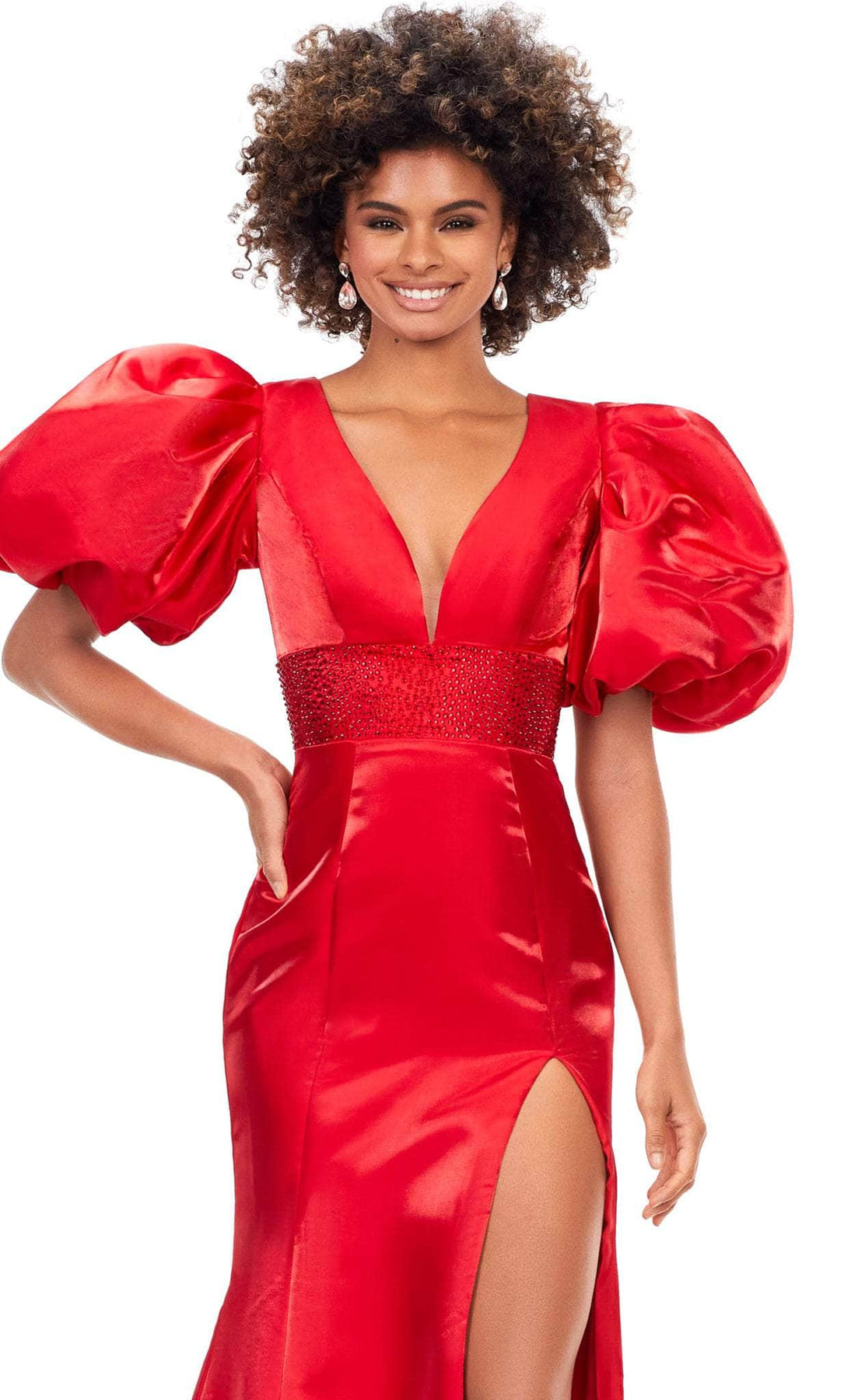 Ashley Lauren 11379 - Beaded Empire Waist Prom Gown Special Occasion Dress