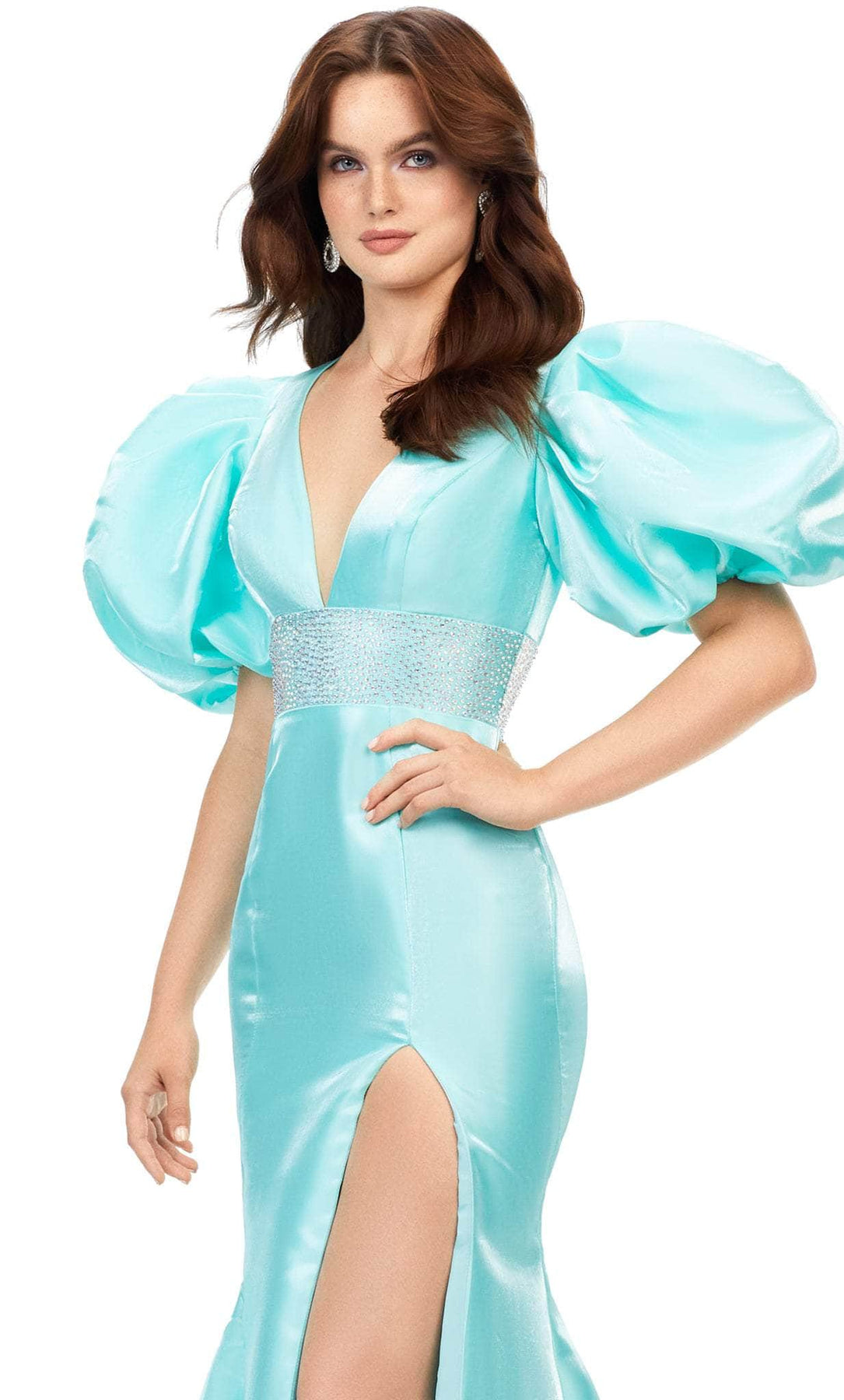 Ashley Lauren 11379 - Beaded Empire Waist Prom Gown Special Occasion Dress