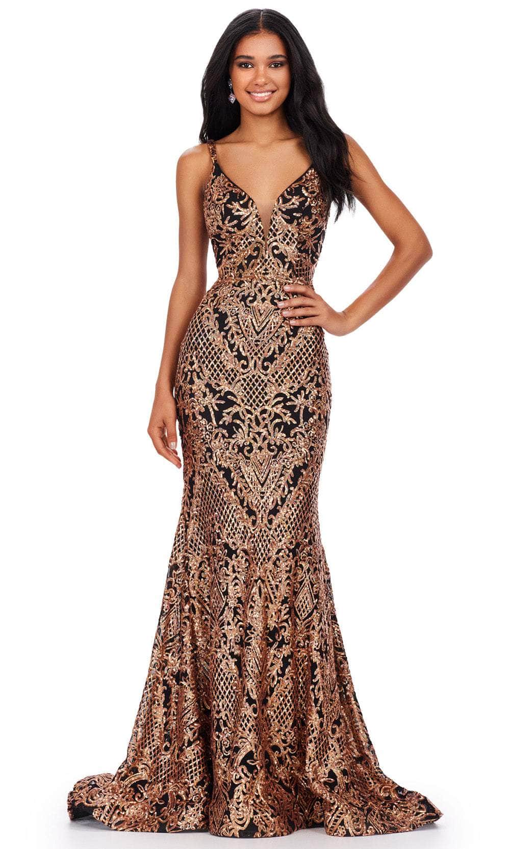 Ashley Lauren 11466 - V-Neck Mermaid Prom Dress ADASA Ashley Lauren 11466 - V-Neck Mermaid Prom Dress ADASA