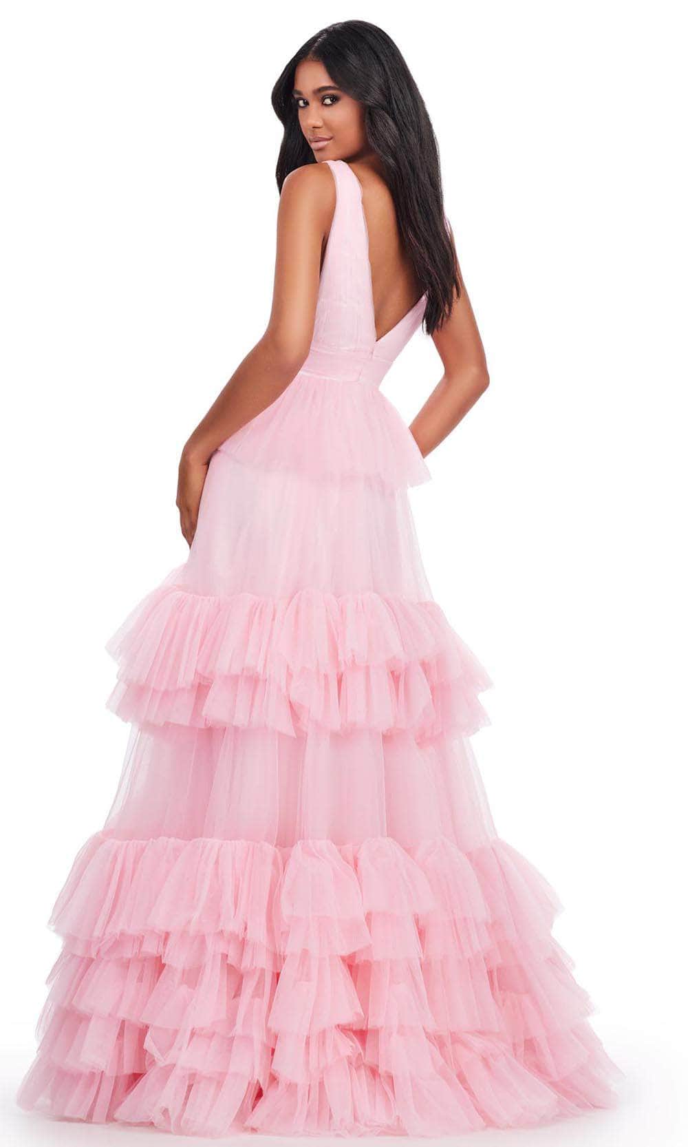 Ashley Lauren 11620 - V-Neck Tiered Prom Dress Prom Dresses