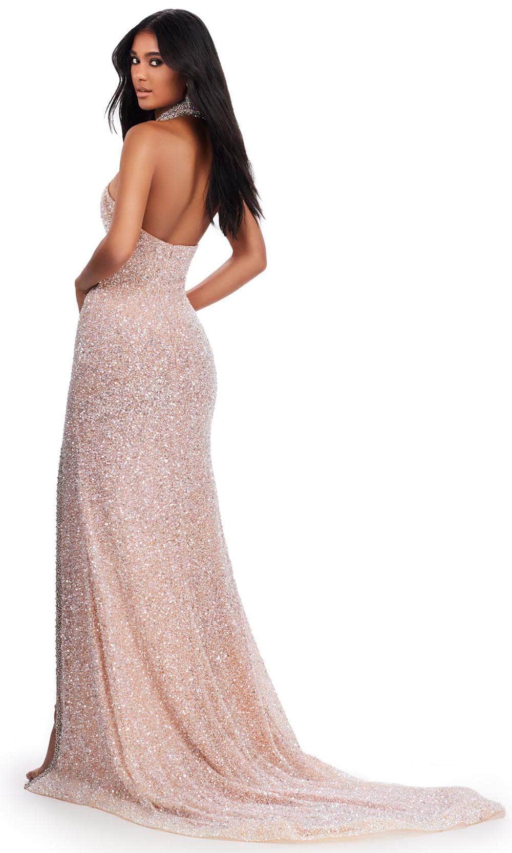 Ashley Lauren 11634 - Backless Sheath Evening Gown Evening Dresses