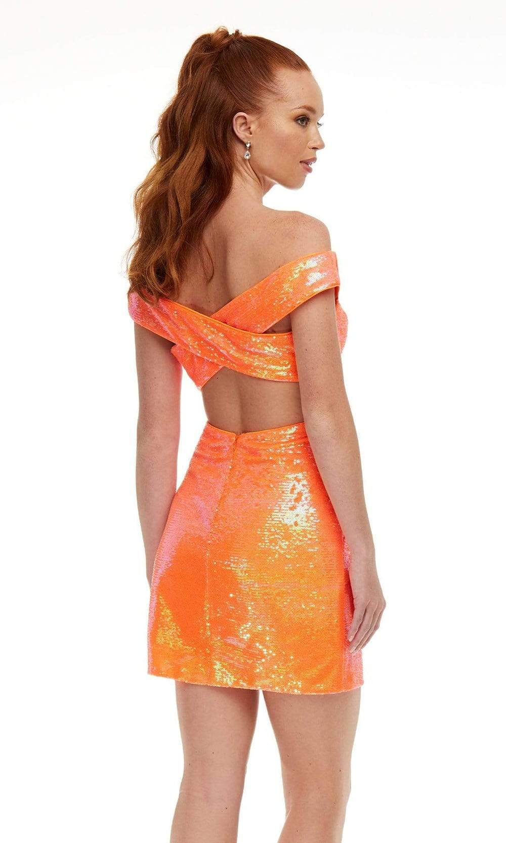 Ashley Lauren - 4445 Off Shoulder Sheath Cocktail Dress Cocktail Dresses