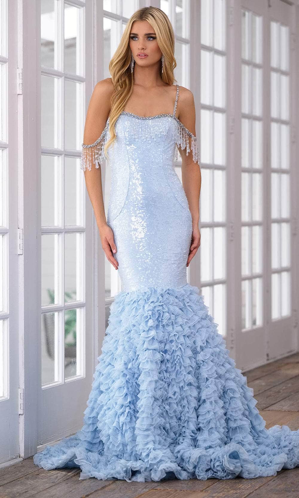 Ava Presley Dress 28598 Light Blue / 0 Ava Presley Dress 28598 Light Blue / 0